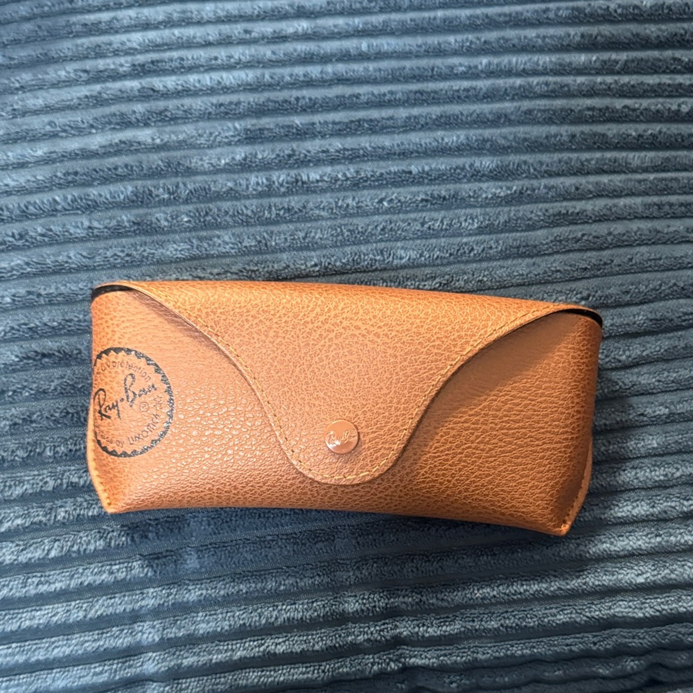 Ray-Ban Brown Leather Sunglasses Pouch